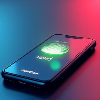 Symbolische Darstellung einer digitalen Vignette auf einem Smartphone-Bildschirm