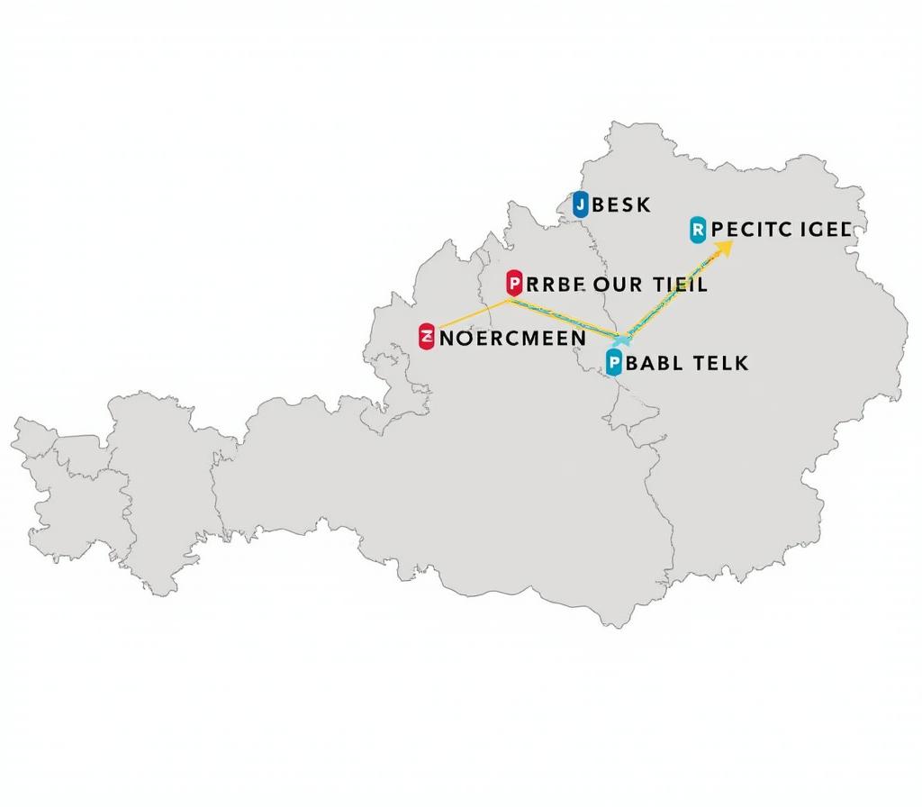 Eine detaillierte stilisierte Landkarte von Österreich, die Mautstrecken und Kontrollzonen farblich hervorhebt